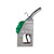 PG239 - SD SERIES 1" DIESEL AUTOMATIC NOZZLE (GREEN), 1-1/8" SPOUT O.D., 25 GPM/95 LPM, 1" NPTF INLET