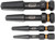 PG115 - 4-PC BOLT BITER SCREW EXTRACTOR SET, EXTRACTOR SIZES: 1, 2, 3, 4