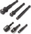 PG149 - 6-PC 1/4", 3/8", 1/2" DRIVE STUBBY AND WOBBLE SOCKET ADAPTER SET, 1/4" SHANK