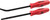 PG209 - Ensemble de 2 mini-leviers à lame courbe et droite, 14 cm de long