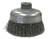WOLVERINE 6" CRIMPED WIRE CUP BRUSH, .020" STEEL FILL, 5/8"-11 UNC NUT