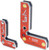 PG329 - BLOCS DE 2 COLLIERS DE 30°, 60° ET 90° À L’INTÉRIEUR ET À L’EXTÉRIEUR, FORCE DE TRACTION MAXIMALE DE 20 LBS ET 33 LB