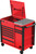 44" RSPRO 9-DRAWER POWER SERVICE CART- RED