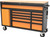 PG213 - 61" 11-DRAWER ROLLER CABINET, ORANGE/BLACK