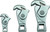 PG162 - ENSEMBLE DE CLÉ À GRIFFE À RESSORT DE 3 PIÈCES, 1/4 », 3/8 » & PRISE 1/2", (5-12 mm/8-17 mm/14-32 mm)