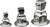 PG141 - 3-PC WOBBLE SOCKET ADAPTER SET FOR BOX WRENCHES, 1/4" X 10MM, 3/8" X 14MM, 1/2" X 19MM
