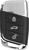 PROGRAMMABLE 3-BUTTON VW-STYLE IKEY (UNLOCK, LOCK, TRUNK)