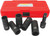 PG339 - 6-PC EMERGENCY “TWIST” FLIP SOCKET SET, 17MM, 19MM, 21MM, 13/16" & 7/8" + 3" LONG 1/2" DR. EXTENSION