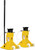 PG225 - BÉQUILLES DE CRIC EZ DE 22 TONNES (PAIRE) AVEC POIGNÉE DE TRANSPORT, HAUTEUR À 3 POSITIONS : 13,5"/16,5"/20 »
