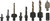 POWERDRIVE ACCESSORY PACK - 7 PREMIUM THREADED DRILL BITS MULTI-SIZES AND COUNTERSINK