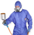 PROPLUS GARD - PAINT & WORK SUITS - BLUE - XXX LARGE, 100% NYLON