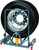 PG231 - CHARIOT À PNEUS DE CAMION WINNTEC SAFERGO AVEC CADRE DE POIGNÉE PLIABLE, CAPACITÉ DE 350 LB