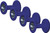 PG265 - 4-PC MAGNETIC RUBBER-COATED HOLDER SET, 49MM DIAM. X 51MM LONG, BLUE