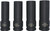 PG339 - 4-PC 1/2" DRIVE THIN WALL LUG NUT IMPACT SOCKET SET, 17.5MM, 19.5MM, 11.5MM, 22.5MM