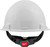PG297 - WHITE - BOLT™ FRONT BRIM HARD HAT WITH 4 PT. RATCHETING SUSPENSION – TYPE 1, CLASS E