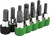 PG337 - 11-PC PRISE 3/8" JEU DE DOUILLES POUR ÉTRIER DE FREIN, HEXAGONAL 1/4 »- 3/8 » & 7MM-10MM, TORX T40-T55