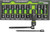 PG110 - 9-PC PRISE 1/4" EXTRACTEUR À DOUILLE SAE RPT AVEC FORS SET (LONGUEUR PROFONDE), 3/16-1/2" + M3,5 ET M6 TIGES POUSSOIRES FORS