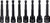 PG114  -  8-PC 1/4" HEX DR. DAMAGED FASTENER TWIST EXTRACTOR SET, 1/4", 5/16" (8MM), 9MM, 3/8", 10MM, 7/16" (11MM), 12MM, 1/2"