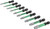 PG172  -  10-PC 1/4" HEX SHANK IMPACT TORX BIT SET, T7-T40