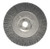 4" NARROW FACE CRIMPED WIRE WHEEL, .014" STEEL FILL, 1/2"-3/8" ARBOR HOLE