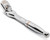 PG129  -  1/4" DRIVE 120XP™ FULL POLISH CHROME FLEX HEAD TEARDROP RATCHET