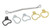 Kit de cambrure de roulette pour GM, 6 Pc