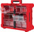 PG212 - 40 LBS CAPACITY PACKOUT™ MODULAR TILT BIN ORGANIZER, 2 LARGE BINS W/ DIVIDERS & 8 SMALL BINS, 19.7" X 15.2" X 6.7"