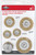 PG100 - ASSORTIMENT DE BROSSES MÉTALLIQUES SERTISSÉES DE 6 PIÈCES, ACIER AU CARBONE REVÊTU DE LAITON, TIGE DE 1/4" HEX
