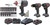 PG57 - 9-PC 20V CORDLESS KIT (IMPACT WRENCH/DRILL-DRIVER/SCREWDRIVER/SOCKET SET/ANVIL SET/3 BATTERIES/1 CHARGER)