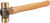 PG200 - 20 OZ. DOUBLE FACE BRASS HAMMER WITH HICKORY HANDLE, 12.8" OVERALL LENGTH