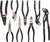PG185 - 8-PC PLIERS SET IN EVA FOAM TRAY W/ LABELED SLOTS