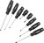PG165 - 8-PC PHILLIPS® & SLOTTED MAGNETIC SCREWDRIVER SET IN EVA FOAM TRAY W/ LABELED SLOTS