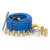 Ensemble de tuyau d’air en caoutchouc BluBird 3/8" X 25' avec 10 accessoires en laiton