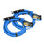 Tuyau AG-Lite 100% caoutchouc de qualité supérieure, raccords GHT mâles et femelles de 5/8 po x 6 pi, 3/4 po.  Indice de rafale de 500 PSI.  Comprend une rondelle supplémentaire et un limiteur de pli.  Paquet de 2