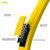 Ensemble de boyaux d’eau en caoutchouc Ag-Lite HiViZ 100% haut de gamme 5/8 » x 100', 3/4 » mâle et femelle GHT.  Puissance de 500 PSI.  Inclut une rondelle supplémentaire et un restricteur de flexion EZ grip