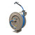 AG-Lite 100% Rubber 5/8" X 50' Water Hose Heavy Duty 18 Gauge Retractable Reel.  3/4" Male and Female GHT Fittings.  500 PSI Burst Rating.  Includes 6' Lead In Hose and Nozzle.  Cream Color