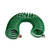 Avagard Recoil Water Hose 3/8" X 25' with 3/4" Male and Female GHT Fittings, Two  Stainless Steel Spring guard on Both Ends. Green Color