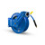 BluBird Rubber 3/8" X 50' Air Hose Dual Arm 18 Gauge Retractable Reel.  Includes 3' Jumper Hose, 3/8" Male-NPT, 300 PSI, EPDM