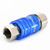 5-in-1 Coupler w/ 1/4" Female Thread.  (M-Style), High Flow (V-Style), Automotive (T-Style), ARO (A-Style), and Lincoln (L-Style)