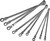 PG153 - 9-PC 12-PT. & SPLINE ENSEMBLE DE CLÉ FLEXIBLE À CLIQUET SAE À TÊTE FLEXIBLE EXTRA-LONGUE DOUBLE, 72 DENTS, 5-1/6 »-3/4 »