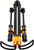 PG35 - Éclairage sous capot pliable rechargeable de 2000 lumens avec 2 lampes détachables, 48"-76"