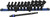 PG136 - 12-PC 1/4" SQUARE & HEX DRIVE MAGNETIC UNIVERSAL 6-PT. IMPACT SOCKET SET & 6" LOCKING EXTENSION ON RAIL, 5-15MM