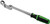 PG125 - 17MM 100-TOOTH FLEX HEAD 360 SWIVEL RATCHETING WRENCH, WORKS WITH 3/8" X 17MM SOCKETS