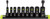 PG110 - 9-PC 1/4" DRIVE METRIC RPT SOCKET EXTRACTOR SET, 4MM-12MM