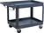 PG204 - CHARIOT UTILITAIRE EN PLASTIQUE ROBUSTE DE GRANDE TAILLE DE 500 LBS, 46 » X 25 » X 33 »