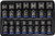 PG143 - 15-PC PRISE 3/8" ENSEMBLE DE DOUILLES UNIVERSELLES À IMPACT NANO SANS BROCHES 6 POINTS, 10MM-24MM