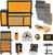PG139 - 1331-PC MEGAMOD MECHANICS TOOL SET IN PREMIUM MODULAR FOAM TRAYS WITH TOOL STORAGE & SHOP EQUIPMENT
