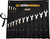 PG8 - 15-PC 12 POINT SAE HI-VIZ LONG PATTERN COMBINATION WRENCH SET WITH ROLL, 5/16" – 1-1/4"