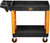 PG204 - CHARIOT UTILITAIRE EN PLASTIQUE ROBUSTE DE 40 » À 2 TABLETTES, CAPACITÉ DE 500 LBS, 41 » X 17 » X 34 »