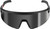 PG300 - POLARIZED WRAP AROUND SAFETY GLASSES - SILVER MIRRORED DUAL COAT LENSES